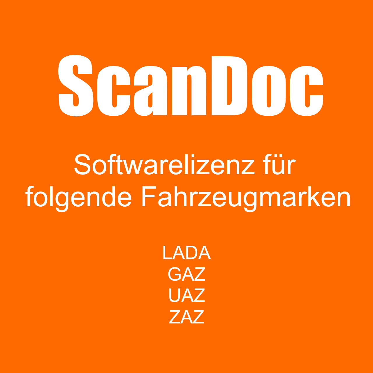 ScanDoc Diagnosesoftware für Fahrzeugmarke nach Wunsch