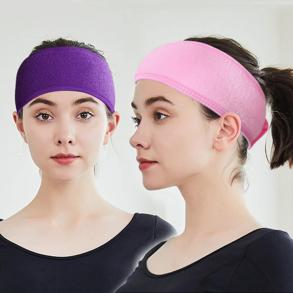4 Stück Make-Up Stirnband einstellbares Head Band Beauty