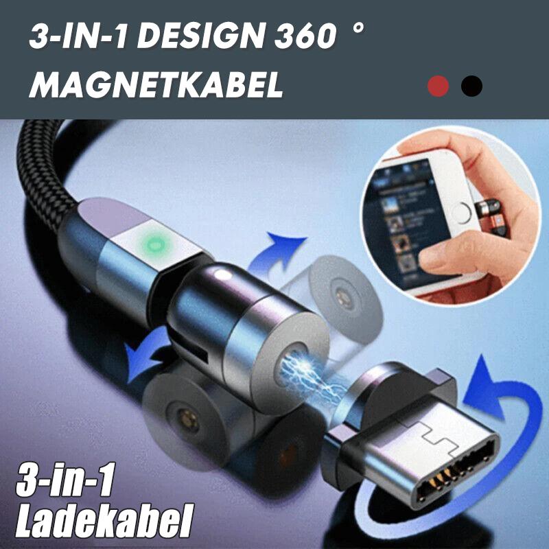 3-IN-1 DESIGN 360 ° Magnetkabel