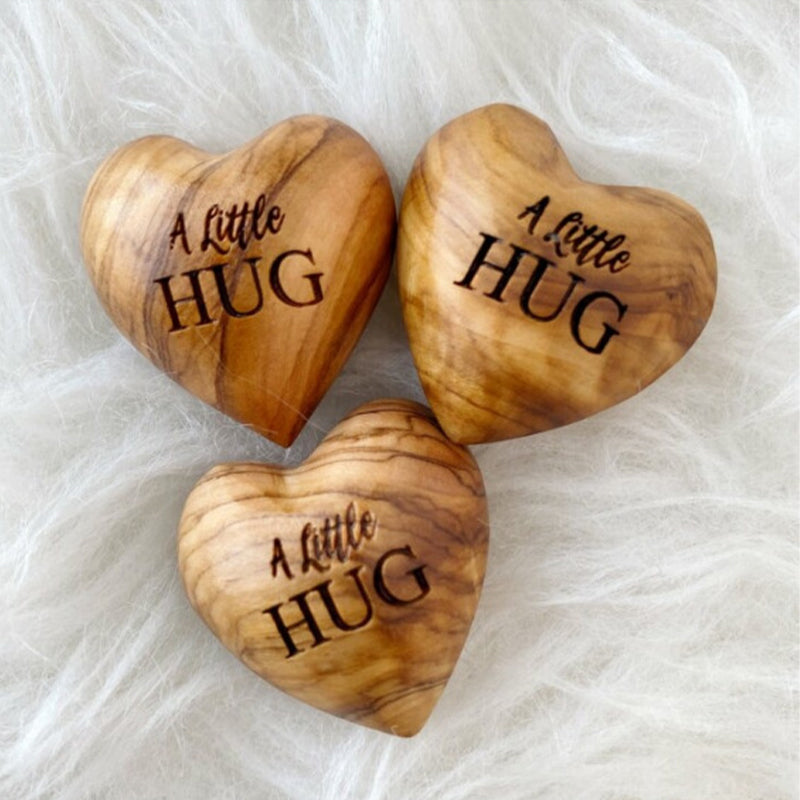 Pocket Hug Herz aus Holz—Thanksgiving-Geschenke, Weihnachtsgeschenke