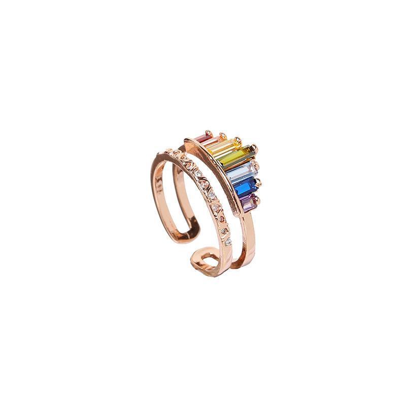 Regenbogen Micro Diamond Ring