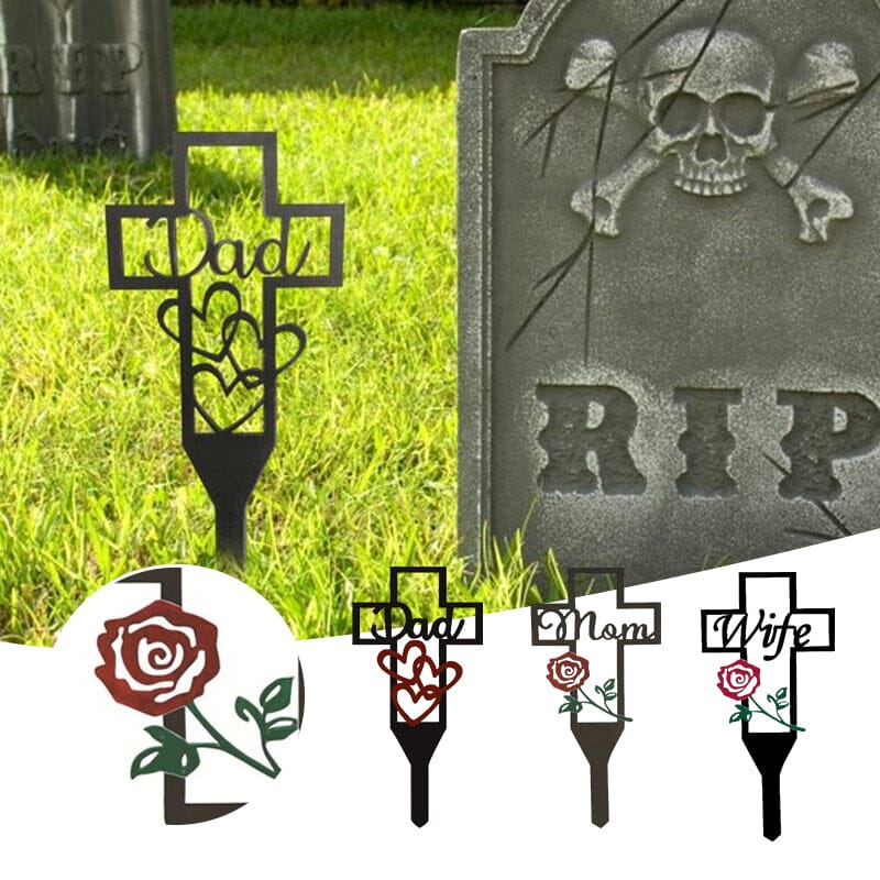 Friedhofs-Gedenkkreuzpfahl