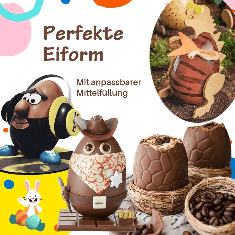 3D Schokoladen Eierform Kit, 3 Stück