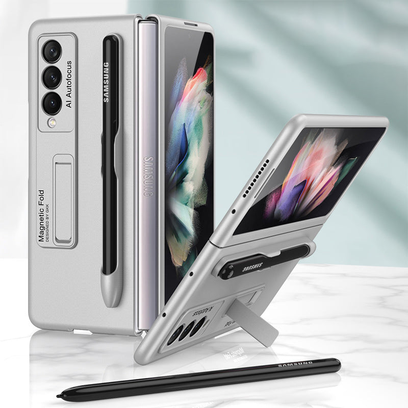 Modisches Telefon Hülle mit Stiftschlitz für Samsung Galaxy Z Fold 3