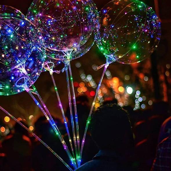 Weihnachtsfeier-Ballone mit LED-Schnur-Licht