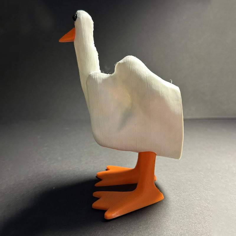 Mittelfinger Entenfigur lustige Dekoration aus Kunstharz – SOMAPARTS