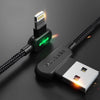 Bequee Lightning-USB Aufladung Kabel mit 90-Grad-Design für iOS und Android