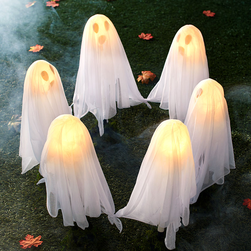 (🎃Frühe Halloween-Aktion🎃) Kreative Halloween LED Geisterdekoration Gartenleuchten