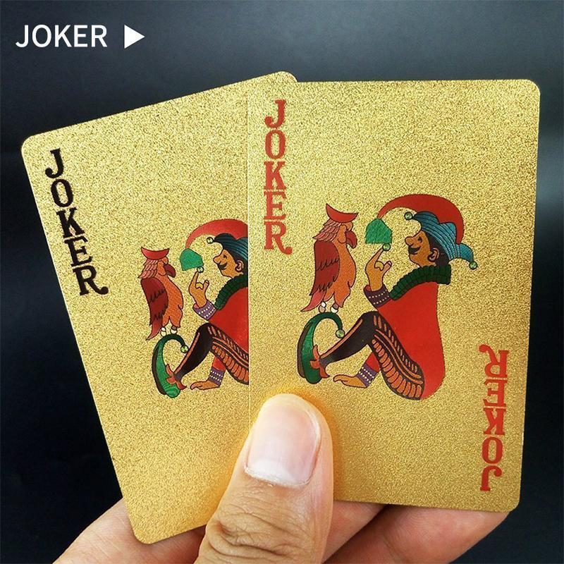 Luxus 24K Goldfolie Poker Spielkarten