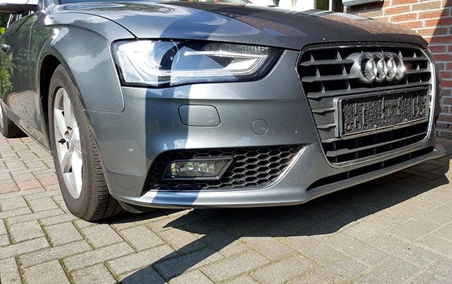 Für Audi A4 B8 Nebelscheinwerfer Lüftungsgitter 13- Schwarz