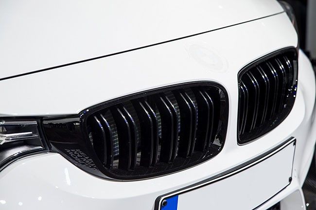 Grill Kompatibel mit / Passend für BMW 3er F30/F31 Schwarz Hoch