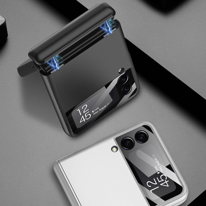 Luxuriöse magnetische all-inklusive Fallschutzhülle für Samsung Galaxy Z Flip 3