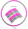 Laden Sie das Bild in den Galerie-Viewer, Pinker einstellbarer Hula Hoop Reifen für Fitness und Spaß