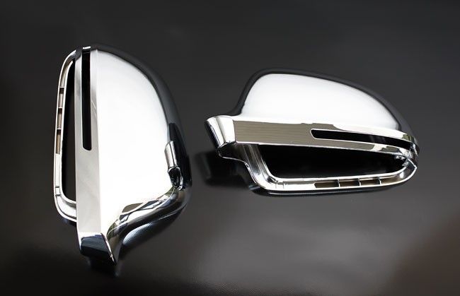 Spiegelkappen Für Audi A6 S6 RS6 4F Chrom 08-10 Paar Set NEU