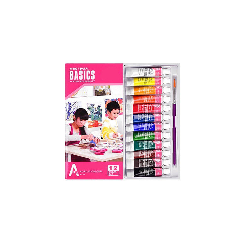 12 Farbiges Acrylfarbenset für Kinder